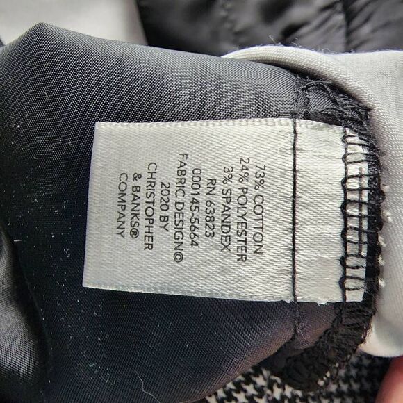 Christopher & Banks Women's Black/White Shaped-Fit Trouser Pants Size 24W NWT - Picture 16 of 16